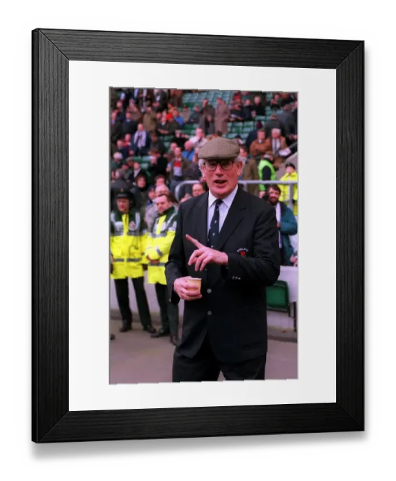 Framed Print : Jack Rowell coach of England Rugby Union before they lose to France at Twickenham in Framed Print : Jack Rowell coach of England Rugby Union before they lose to France at Twickenham in