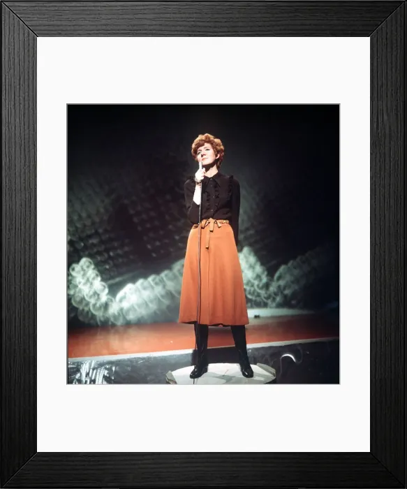 Framed Print : Cilla Black singer at Top of the Pops Circa 1968 Framed Print : Cilla Black singer at Top of the Pops Circa 1968