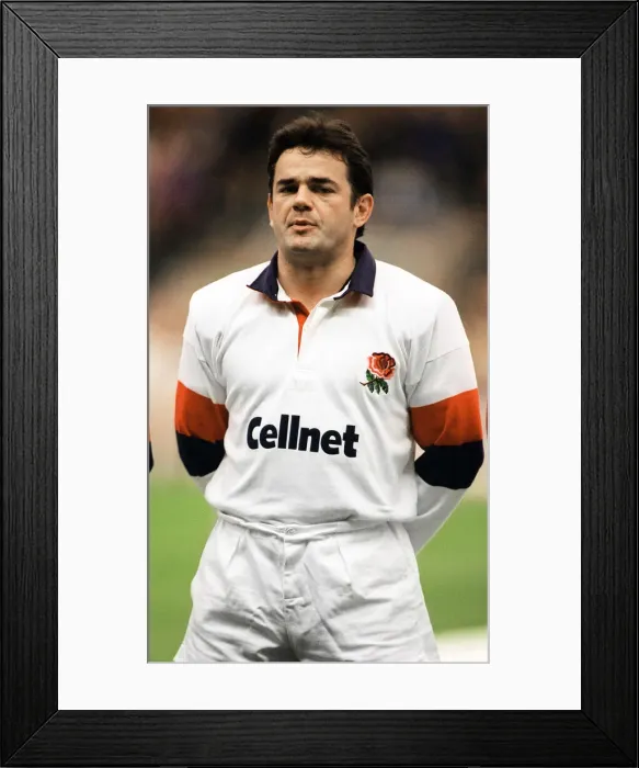 Framed Print : Will Carling, Rugby Union, Ex Captain of England, 1996 Framed Print : Will Carling, Rugby Union, Ex Captain of England, 1996