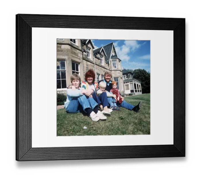 Framed Print : Cilla Black and family