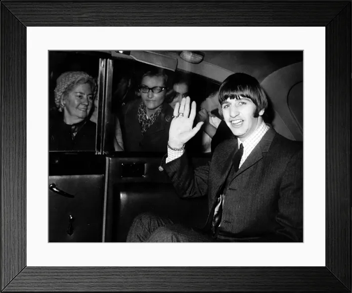 Framed Print : Beatles drummer Ringo Starr leaves University College Hospital Framed Print : Beatles drummer Ringo Starr leaves University College Hospital
