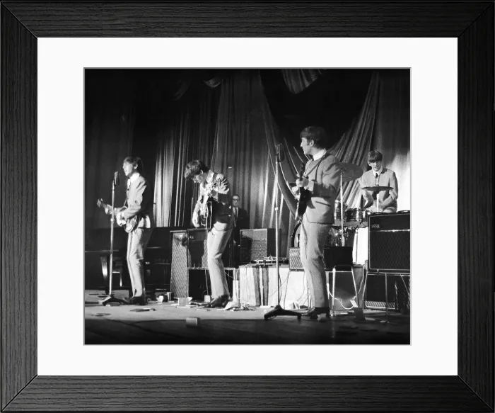 Framed Print : The Beatles onstage, ABC Cinema, Northampton, 6 November 1963 Framed Print : The Beatles onstage, ABC Cinema, Northampton, 6 November 1963