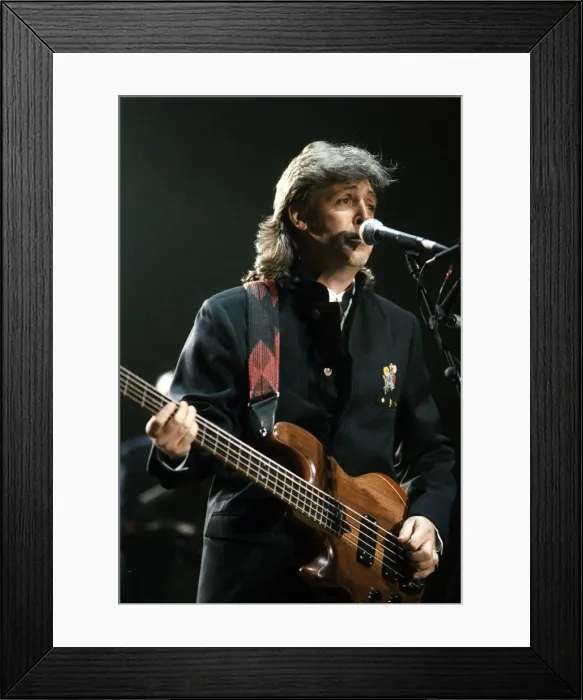 Framed Print : Paul McCartney, singer, former members of the Beatles & Wings Framed Print : Paul McCartney, singer, former members of the Beatles & Wings