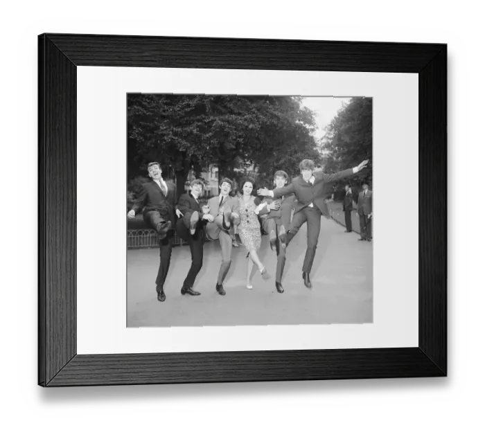 Framed Print : John Lennon Paul McCartney George Harrison and Ringo Starr with Billy J Kramer Framed Print : John Lennon Paul McCartney George Harrison and Ringo Starr with Billy J Kramer