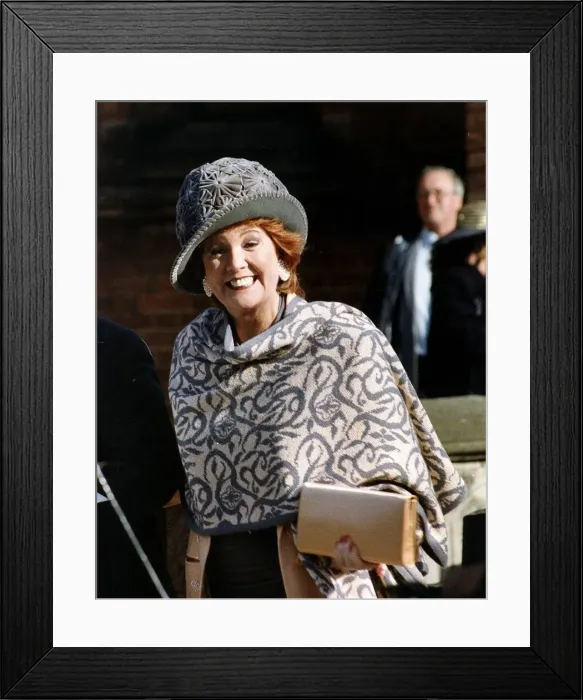 Framed Print : Cilla Black at a Blind Date wedding