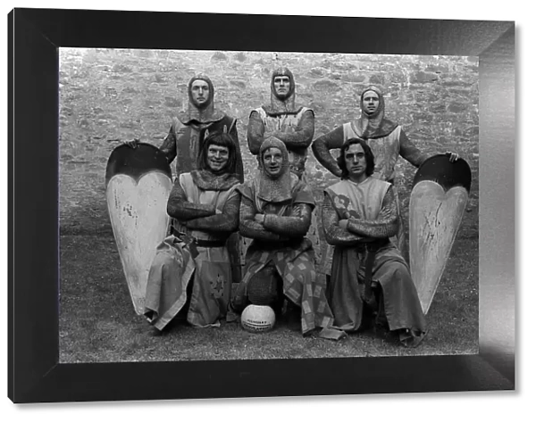 John Cleese as Sir Lancelot and the footballing knights Medieval Monty Python based
