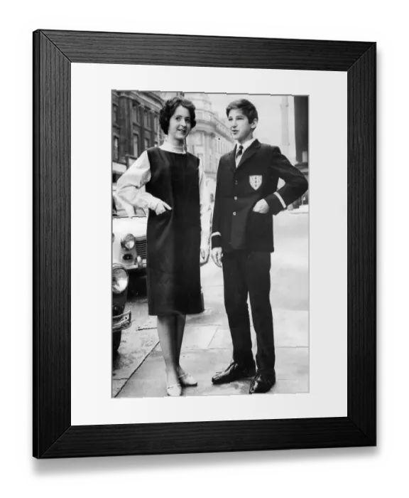 Framed Print : Pupils wearning uniforms designed by Mary Bromley Framed Print : Pupils wearning uniforms designed by Mary Bromley