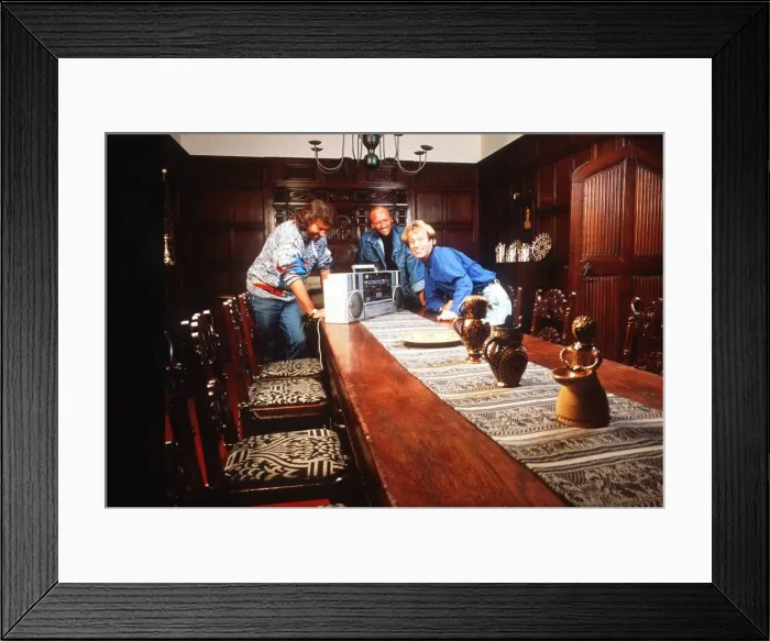 Framed Print : Bee Gees with Large tape recorder Framed Print : Bee Gees with Large tape recorder