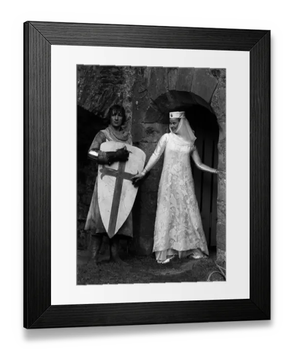 Framed Print : michael Palin and Carol Cleavland May 1974 Medieval Monty Python based Framed Print : michael Palin and Carol Cleavland May 1974 Medieval Monty Python based