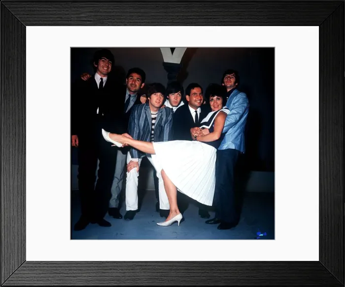Framed Print : Mike and Bernie Winters and Chita Rivera with the Beatles members Paul McCartney Framed Print : Mike and Bernie Winters and Chita Rivera with the Beatles members Paul McCartney