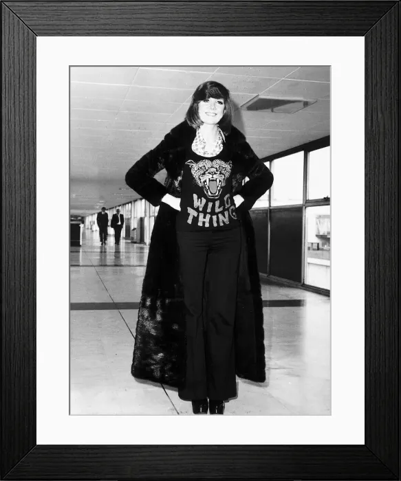 Framed Print : Cilla Black Singer  /  YV Presenter At Heathrow Airport