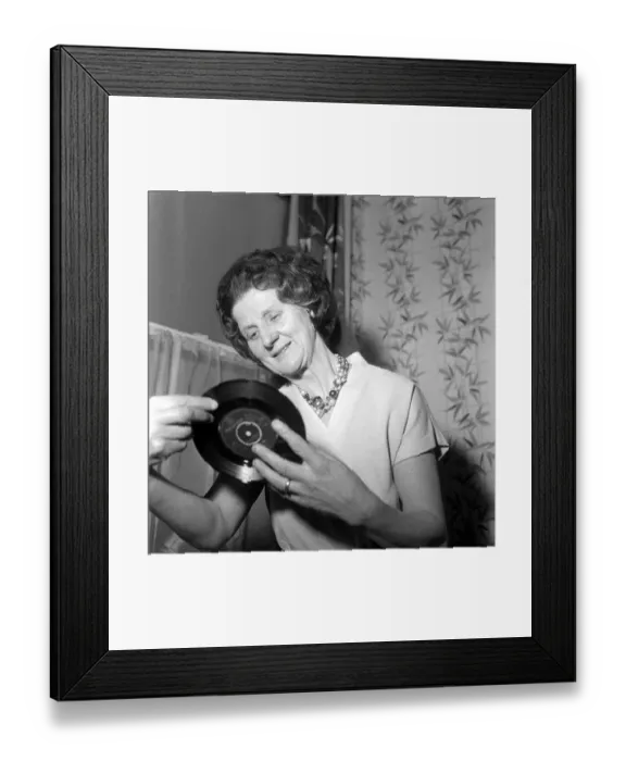 Framed Print : Mrs Cilla White mother of pop singer Cilla Black March 1964 Framed Print : Mrs Cilla White mother of pop singer Cilla Black March 1964