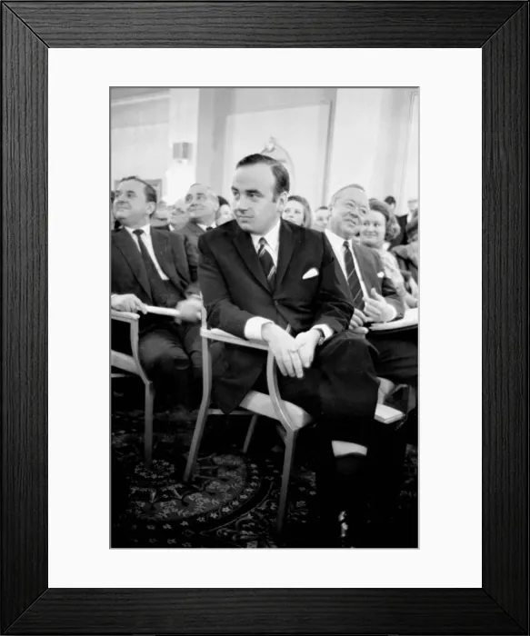 Framed Print : Rupert Murdoch at the auction to bid for the control of the News of the World newspaper Framed Print : Rupert Murdoch at the auction to bid for the control of the News of the World newspaper