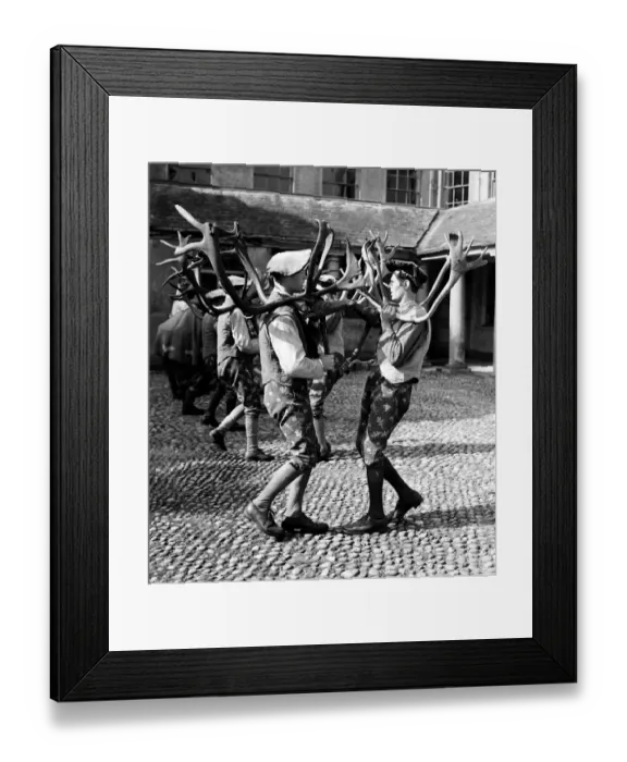 Framed Print : The Horn dance at a traditional village festival at Abbots Bromley in Staffordshire Framed Print : The Horn dance at a traditional village festival at Abbots Bromley in Staffordshire