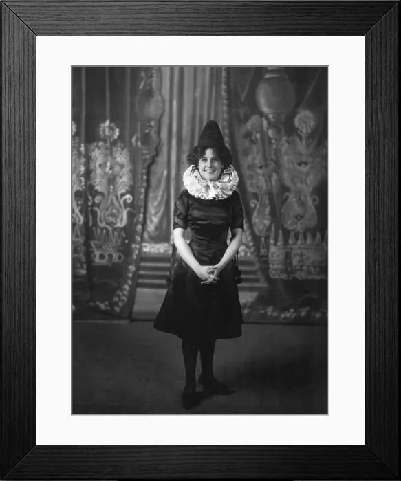 Framed Print : Miss Kathleen Severn seen here perform in the The Village concert by the Grotesques