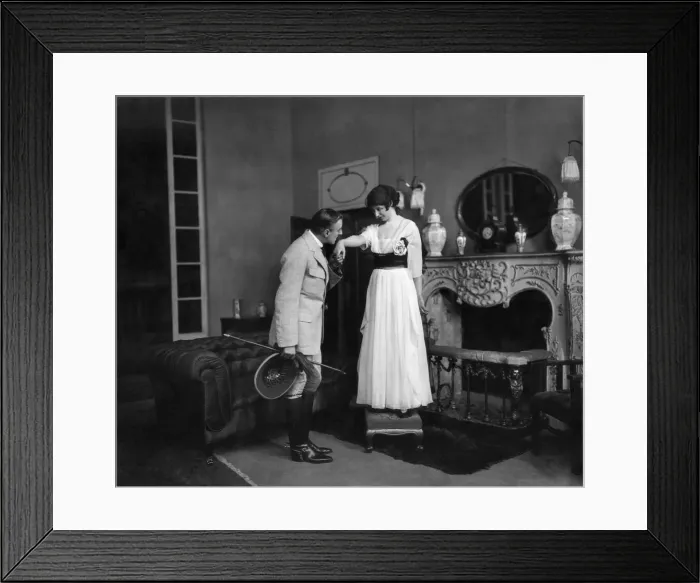 Framed Print : Scene from theatre production of Mrs Pretty and the Premier at His Majesty Framed Print : Scene from theatre production of Mrs Pretty and the Premier at His Majesty