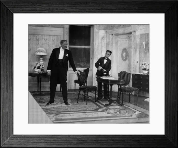 Framed Print : Scene from theatre production of Bought and Paid For Framed Print : Scene from theatre production of Bought and Paid For