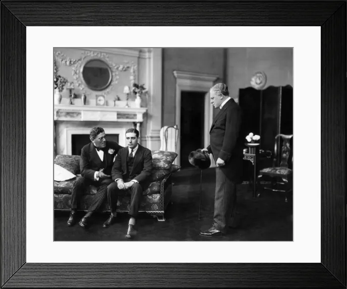 Framed Print : A scene from the play With in the Law. at the Haymarket theatre. June 1913 P000287 Framed Print : A scene from the play With in the Law. at the Haymarket theatre. June 1913 P000287