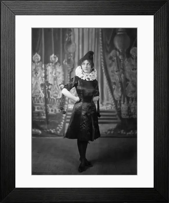 Framed Print : An un-named actress seen here perform in the The Village concert by the Grotesques Framed Print : An un-named actress seen here perform in the The Village concert by the Grotesques