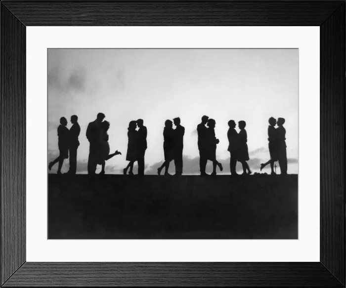 Framed Print : In a romantic street sunset couples who foiled the Taxman Framed Print : In a romantic street sunset couples who foiled the Taxman