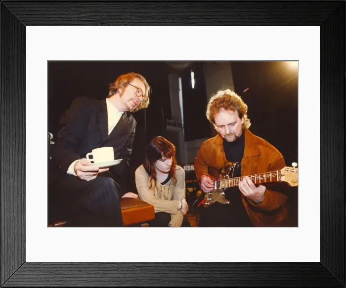 Framed Print : Eurythmics star Dave Stewart holding his musical master class at Sunderland University Framed Print : Eurythmics star Dave Stewart holding his musical master class at Sunderland University