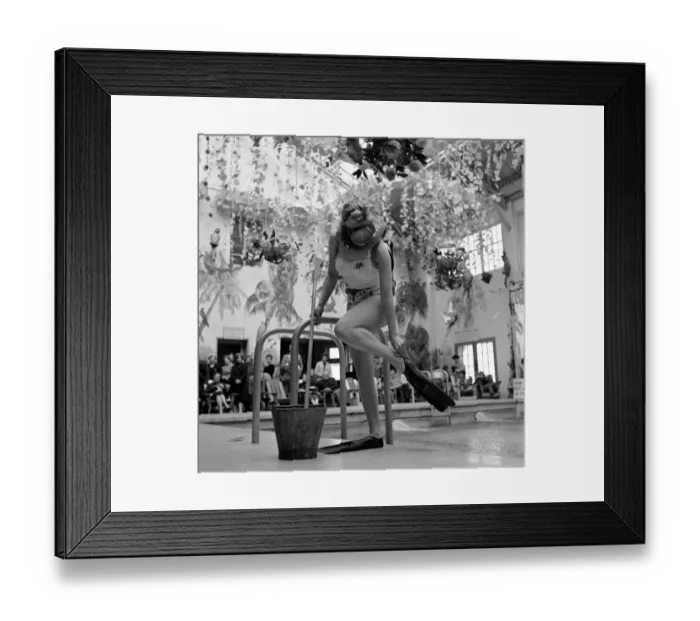 Framed Print : Spring Cleaning at Butlins Cliftonville A member of the Butlins staff keep campers Framed Print : Spring Cleaning at Butlins Cliftonville A member of the Butlins staff keep campers