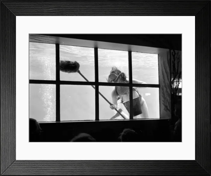 Framed Print : Spring Cleaning at Butlins Cliftonville A member of the Butlins staff keep campers Framed Print : Spring Cleaning at Butlins Cliftonville A member of the Butlins staff keep campers