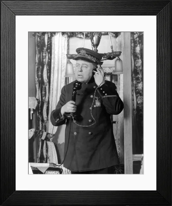 Framed Print : Chief Blanchard'played by J. K. Hutchurson in the stage play 3 Spoonfuls