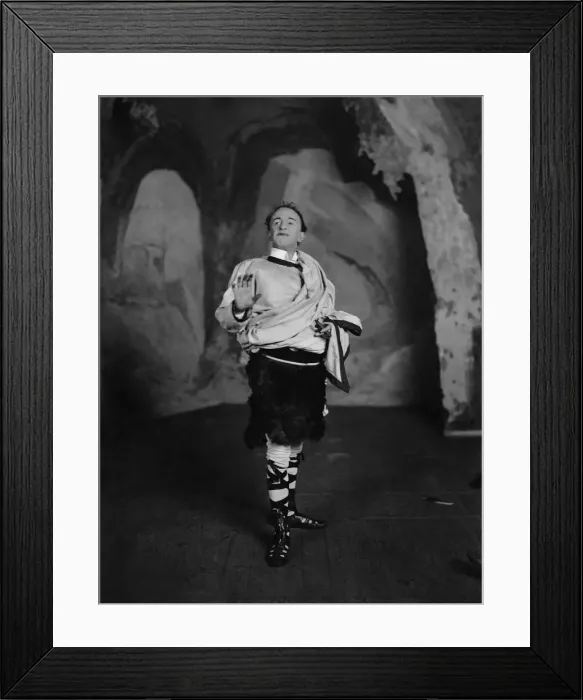 Framed Print : Claudio Wallis as Mr. Seo Mozart in the play Prehistoric. March 1911 P000306 Framed Print : Claudio Wallis as Mr. Seo Mozart in the play Prehistoric. March 1911 P000306