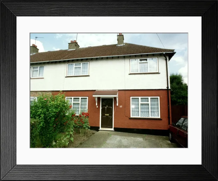 Framed Print : The former home of singer Elton John in August 1998 Pinner