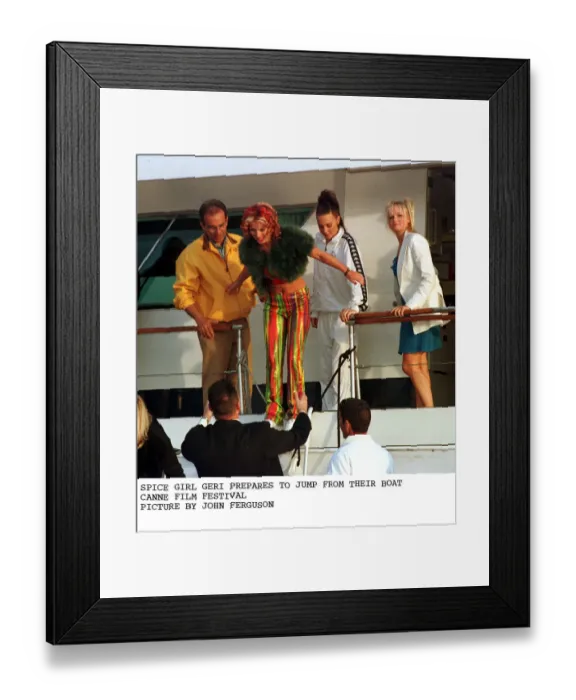 Framed Print : Geri Halliwell ginger spice of pop group Spice Girls at Cannes Film Festival Framed Print : Geri Halliwell ginger spice of pop group Spice Girls at Cannes Film Festival