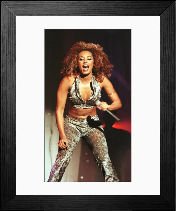 Framed Print : Spice Girl Mel B performs for Prince Harry and his father Prince Charles in Johannesburg Framed Print : Spice Girl Mel B performs for Prince Harry and his father Prince Charles in Johannesburg