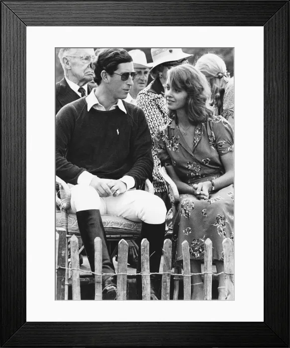 Framed Print : Prince Charles with girlfriend Sabrina Guinness at a polo match Dbase MSI Framed Print : Prince Charles with girlfriend Sabrina Guinness at a polo match Dbase MSI