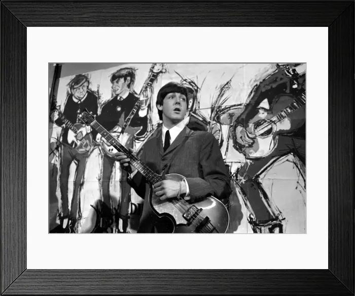 Framed Print : The Beatles - Pop Group - 20th March 1964. The Beatles at Television House Framed Print : The Beatles - Pop Group - 20th March 1964. The Beatles at Television House