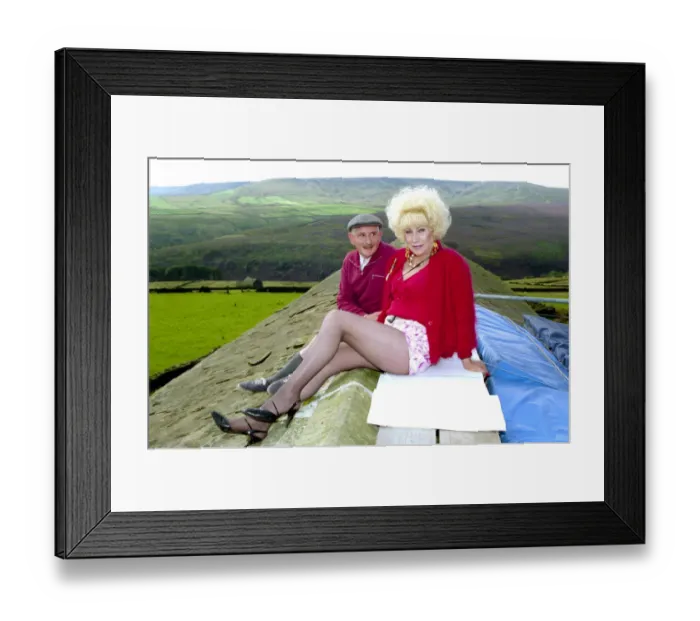 Framed Print : Actor Robert Fyfe who plays Howard Sibshaw in the BBC situation comedy series Last of