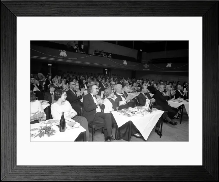 Framed Print : The happy audience show their enjoyment with applause during a performance by scouts Framed Print : The happy audience show their enjoyment with applause during a performance by scouts