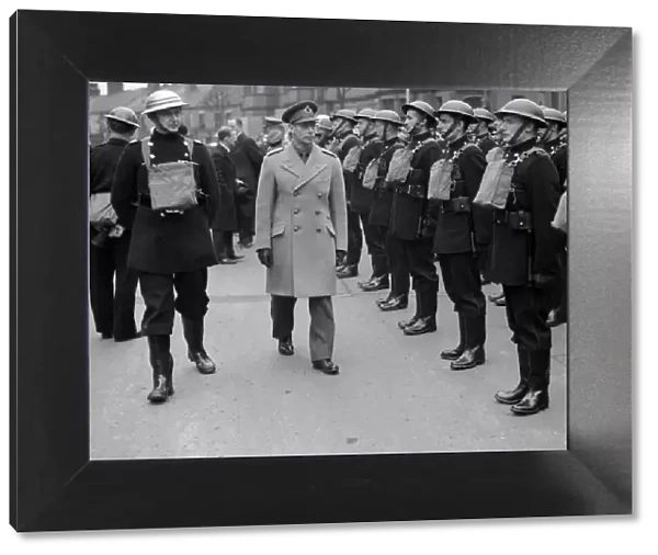King George VI meets members of the Auxiliary Fire Service