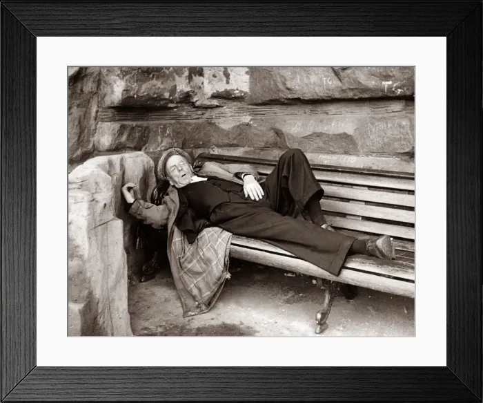 Framed Print : Pensioner takes a nap on a park bench Sleeping old people Senior gentleman Framed Print : Pensioner takes a nap on a park bench Sleeping old people Senior gentleman