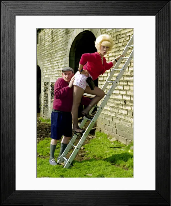 Framed Print : Actor Robert Fyfe who plays Howard Sibshaw in the BBC situation comedy series Last of