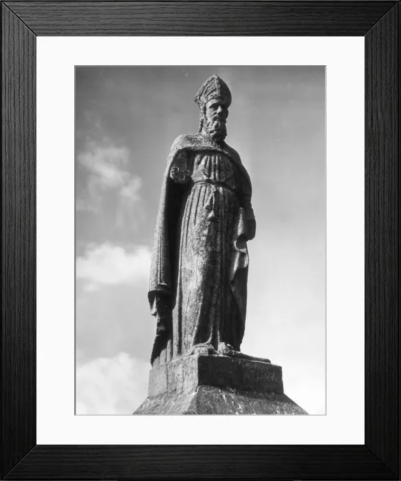 Framed Print : The statue of St Patrick on the Hill of Tara, stands armless Framed Print : The statue of St Patrick on the Hill of Tara, stands armless