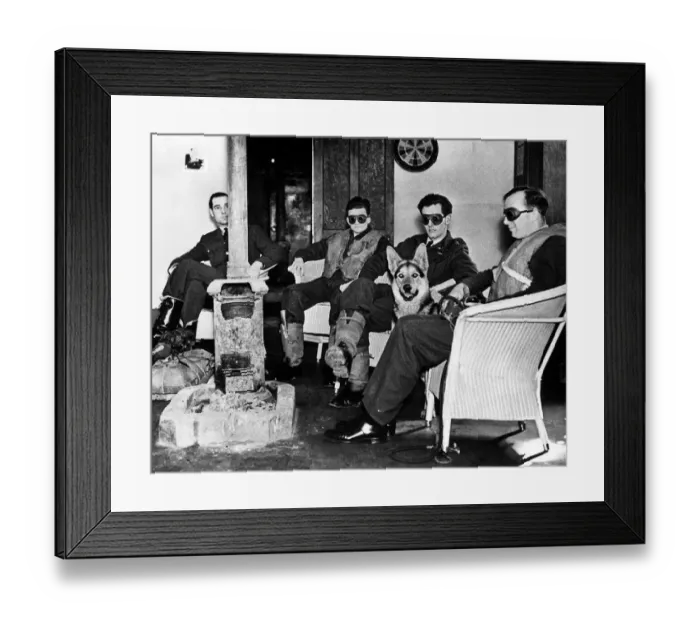 Framed Print : Group Captain Peter Townsend with Wing Commander, D. F. C Framed Print : Group Captain Peter Townsend with Wing Commander, D. F. C