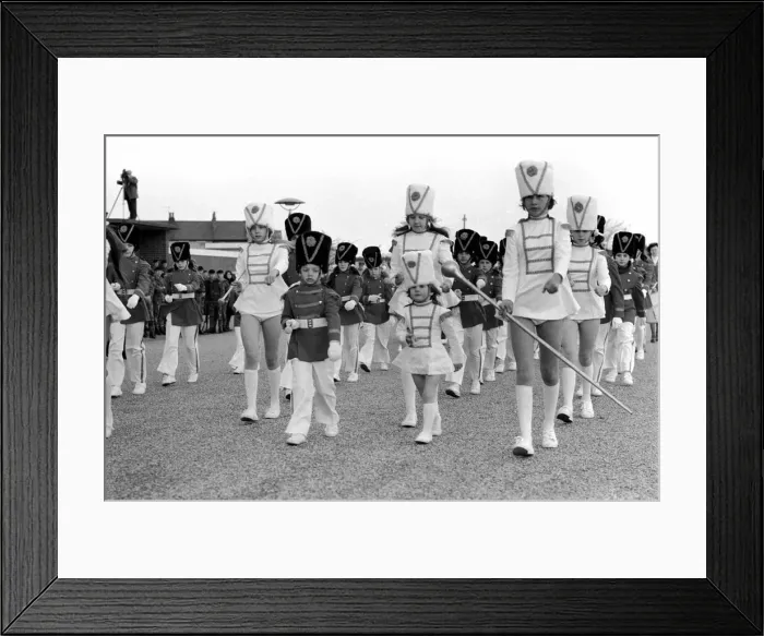Framed Print : Children: Passing Out Parade: General views during the march past Framed Print : Children: Passing Out Parade: General views during the march past
