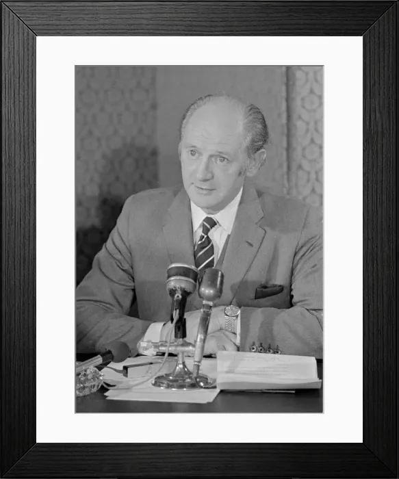 Framed Print : Prime minister of the Republic of Ireland Jack Lynch during the Irish election campaign Framed Print : Prime minister of the Republic of Ireland Jack Lynch during the Irish election campaign