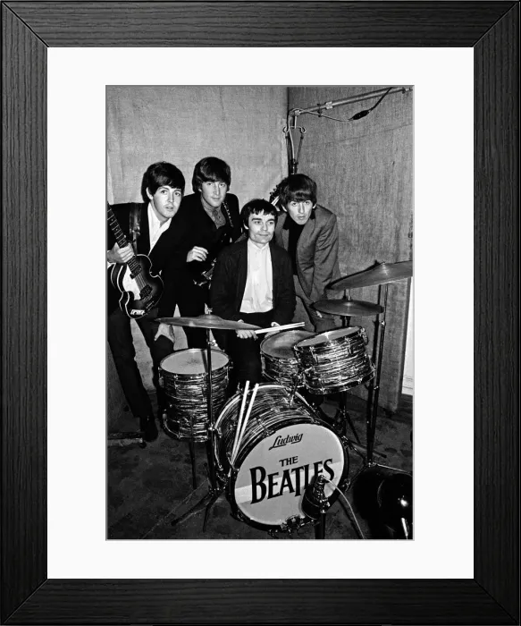 Framed Print : The Beatles in the studio (Studio Two, EMI Studios, London)