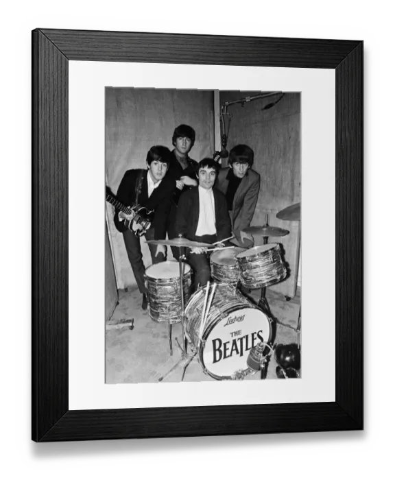 Framed Print : The Beatles in the studio (Studio Two, EMI Studios, London) Framed Print : The Beatles in the studio (Studio Two, EMI Studios, London)