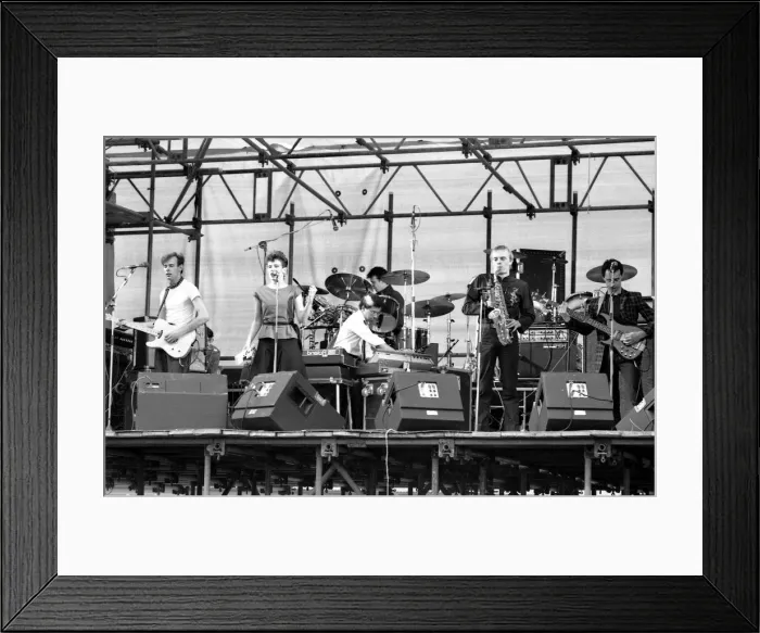 Framed Print : Hazel O Connor performs on stage at the outdoor concert in aid of racial harmony Framed Print : Hazel O Connor performs on stage at the outdoor concert in aid of racial harmony