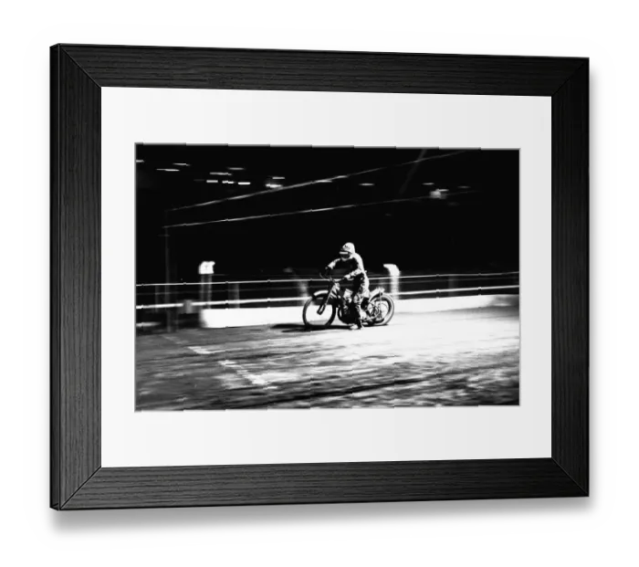 Framed Print : Speedway Action from Brough Park, Newcastle 27 October 1986 Framed Print : Speedway Action from Brough Park, Newcastle 27 October 1986