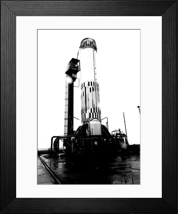 Framed Print : The Blue Streak F11 is tested at the Spadeadam rocket site beside Gilsland Framed Print : The Blue Streak F11 is tested at the Spadeadam rocket site beside Gilsland