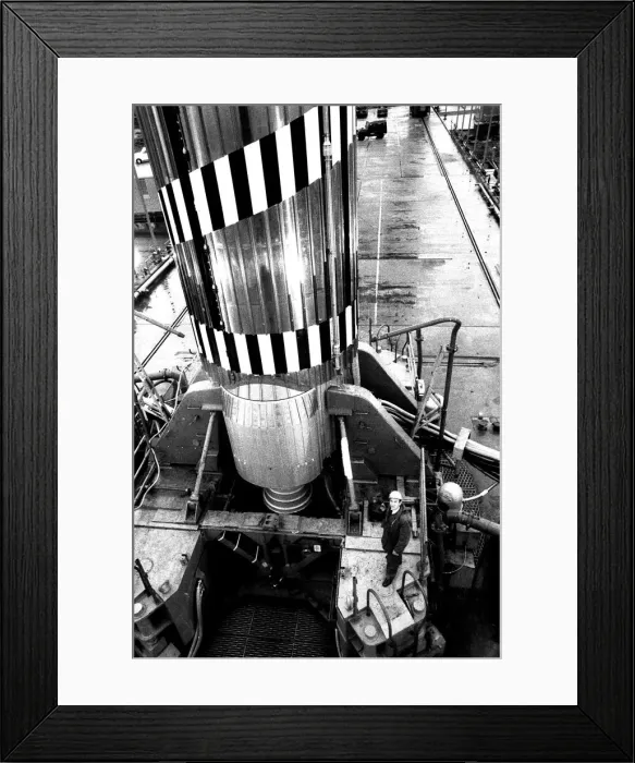 Framed Print : The Blue Streak F11 is tested at the Spadeadam rocket site beside Gilsland Framed Print : The Blue Streak F11 is tested at the Spadeadam rocket site beside Gilsland