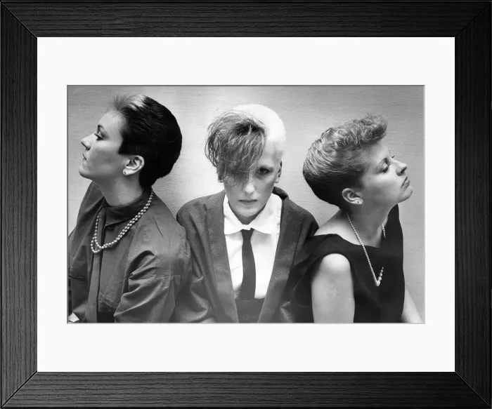 Framed Print : The three winning hairstyles in the Glemby Apprentice Competition held at Robb Framed Print : The three winning hairstyles in the Glemby Apprentice Competition held at Robb